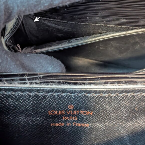 LOUIS VUITTON Saint Cloud Epi Leather PM Crossbody in Black - Picture 12 of 16